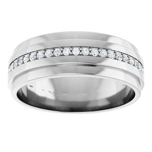 Rings 14K White 1/3 CTW Natural Diamond Eternity Band Size 7