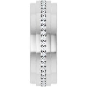 Rings 14K White 1/3 CTW Natural Diamond Eternity Band Size 7