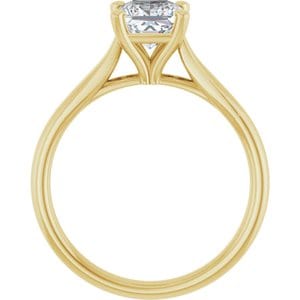 Rings 14K Yellow 5.5 mm Square Engagement Ring Mounting