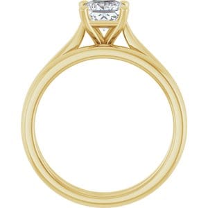 Rings 14K Yellow 5 mm Square Engagement Ring Mounting
