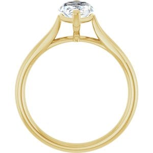 Rings 14K Yellow 12x6 mm Marquise Engagement Ring Mounting