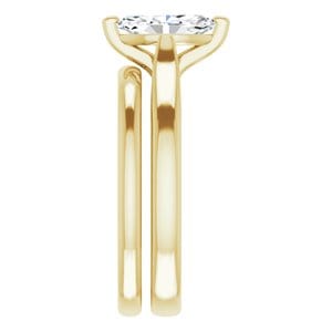 Rings 14K Yellow 9x4.5 mm Marquise Engagement Ring Mounting