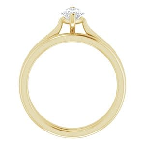 Rings 14K Yellow 9x4.5 mm Marquise Engagement Ring Mounting