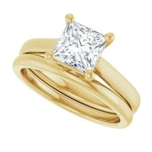 Rings 14K Yellow 6 mm Square Engagement Ring Mounting