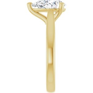 Rings 14K Yellow 10x7 mm Pear Engagement Ring Mounting