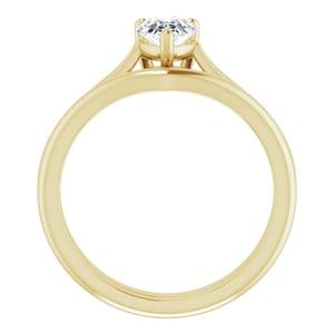 Rings 14K Yellow 7x5 mm Pear Engagement Ring Mounting