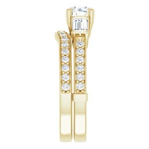 Rings 14K Yellow 5.2 mm Round Engagement Ring Mounting