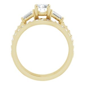 Rings 14K Yellow 5.2 mm Round Engagement Ring Mounting
