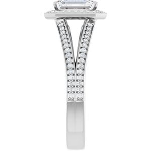 Rings 14K White 7x5 mm Emerald Engagement Ring Mounting