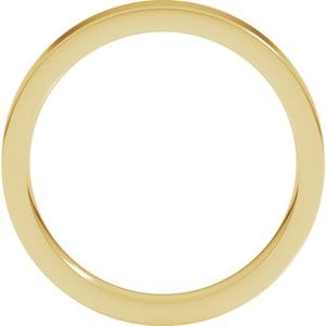 Rings 14K Yellow 3 mm Comfort-Fit Flat Band Size 10