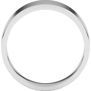 Rings Continuum Sterling Silver 7 mm Tapered Flat Band Size 8