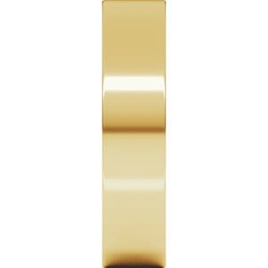 Rings 18K Yellow 5 mm Comfort-Fit Flat Band Size 10.5
