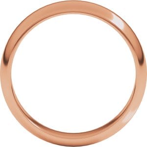Rings 10K Rose 5 mm Half Round Band Size 9