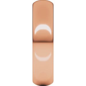 Rings 10K Rose 5 mm Half Round Band Size 9