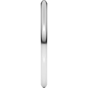 Rings 14K White 1.5 mm Comfort-Fit Half Round Band Size 5.5