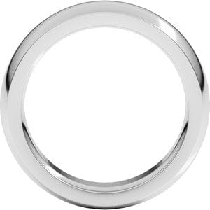 Sterling Silver 6 mm Heavyweight Comfort-Fit Half Round Band Size 10