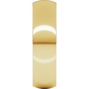Rings 14K Yellow 6 mm Heavyweight Comfort-Fit Half Round Band Size 10.5