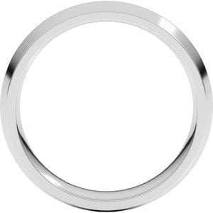 Rings 14K White 6 mm Knife Edge Comfort Fit Band Size 7