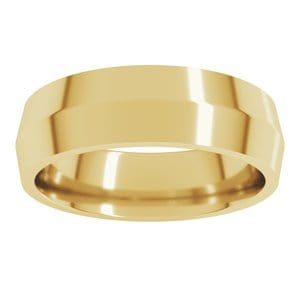 Rings 18K Yellow 6 mm Comfort-Fit Knife Band Size 10