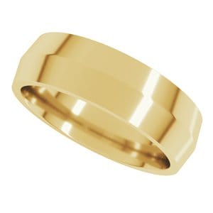 Rings 18K Yellow 6 mm Comfort-Fit Knife Band Size 10