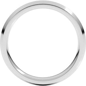 Sterling Silver 4 mm Comfort-Fit Knife Band Size 10