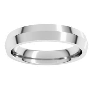 Sterling Silver 4 mm Comfort-Fit Knife Band Size 10