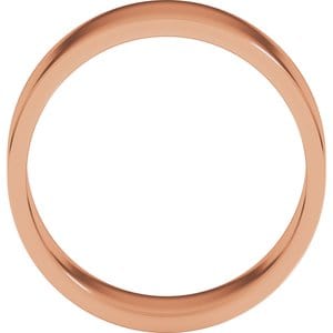 Rings 10K Rose 8 mm Flat Band Size 11