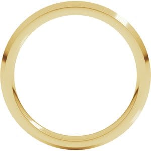 Rings 14K Yellow 3 mm Knife Edge Comfort Fit Band Size 8.5