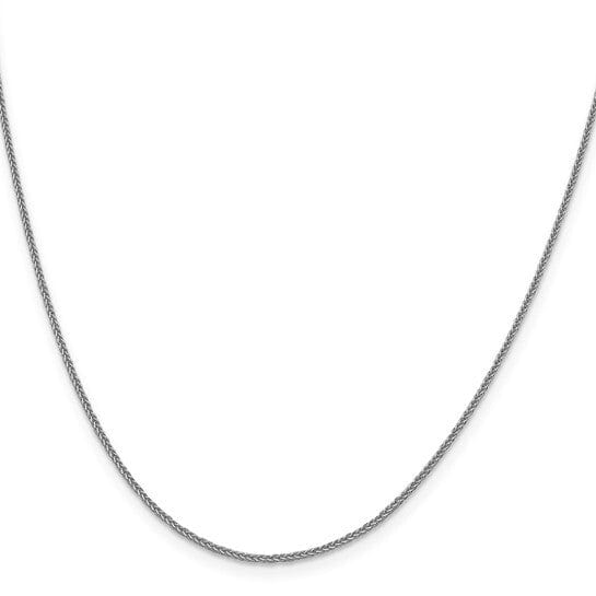14K WHITE GOLD SQUARE WHEAT STYLE CHAIN 16" LENGTH 2.1 GRAMS