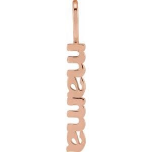 14K ROSE MAMA CHARM/PENDANT