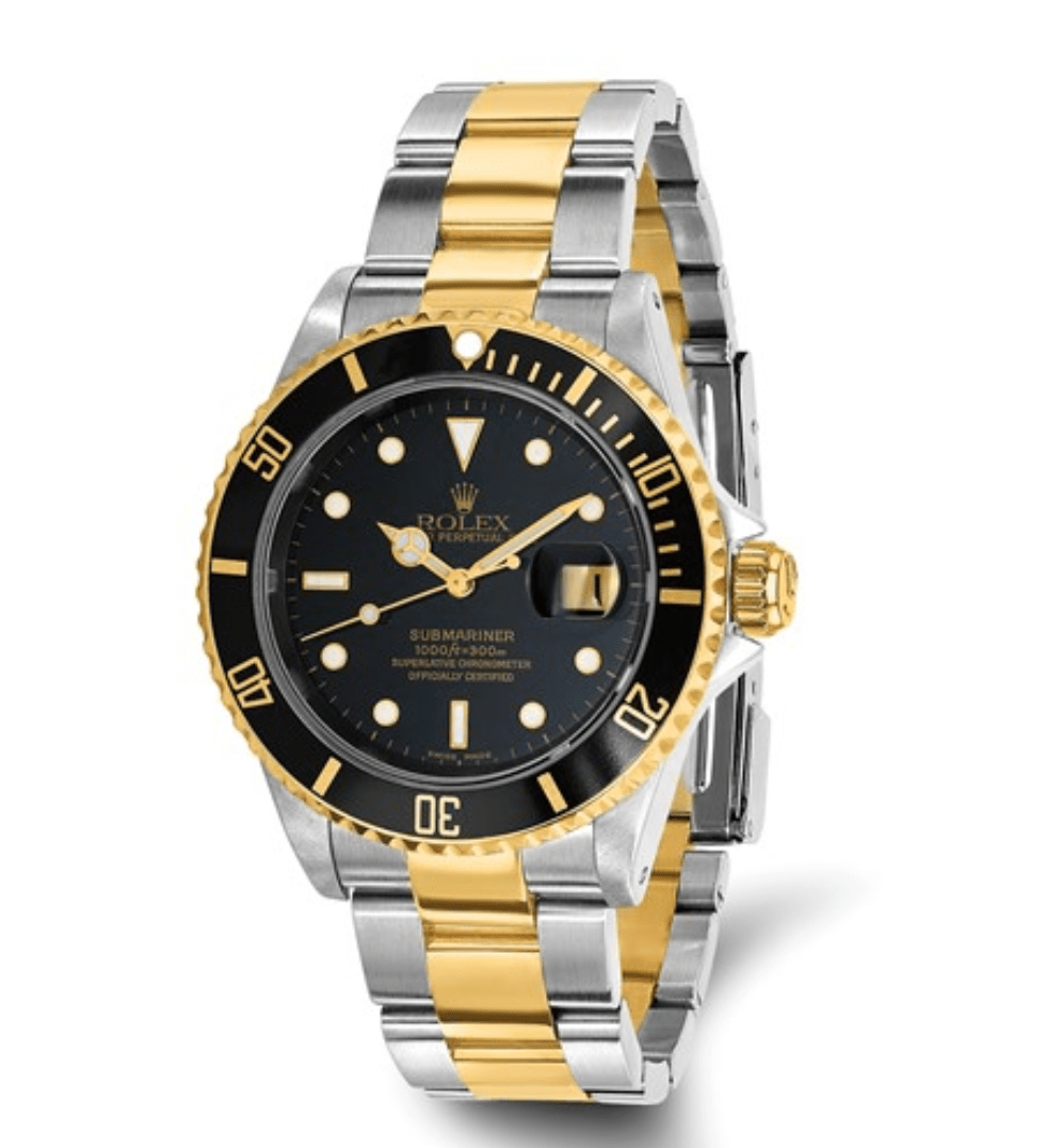 Rolex Submariner 40mm Two-Tone Steel & 18K with Black Dial Black Ceramic Bezel
