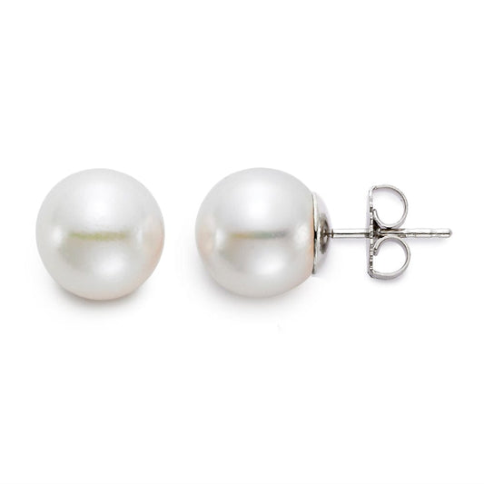 10-10.5MM EARRING "A" FRESHWATER PEARL 14K WHITE GOLD