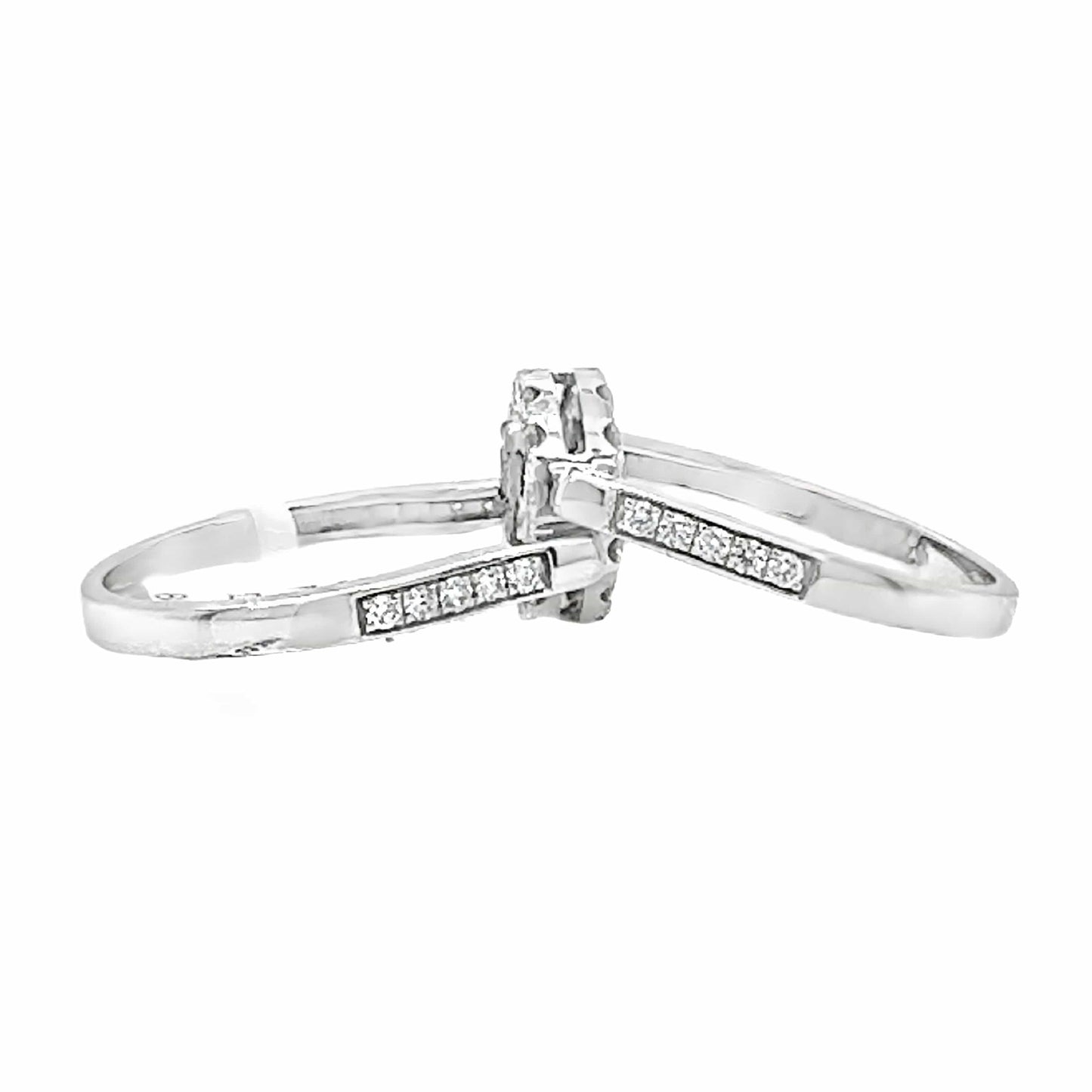 14KW BLUE AND WHITE DIAMOND FASHION RING 1.38 CTW