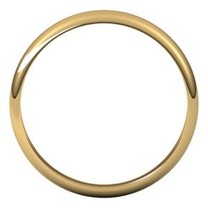 Rings 14K Yellow 3.5 mm Half Round Band Size 4.5