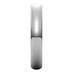Rings 18K White 3.5 mm Half Round Band Size 11
