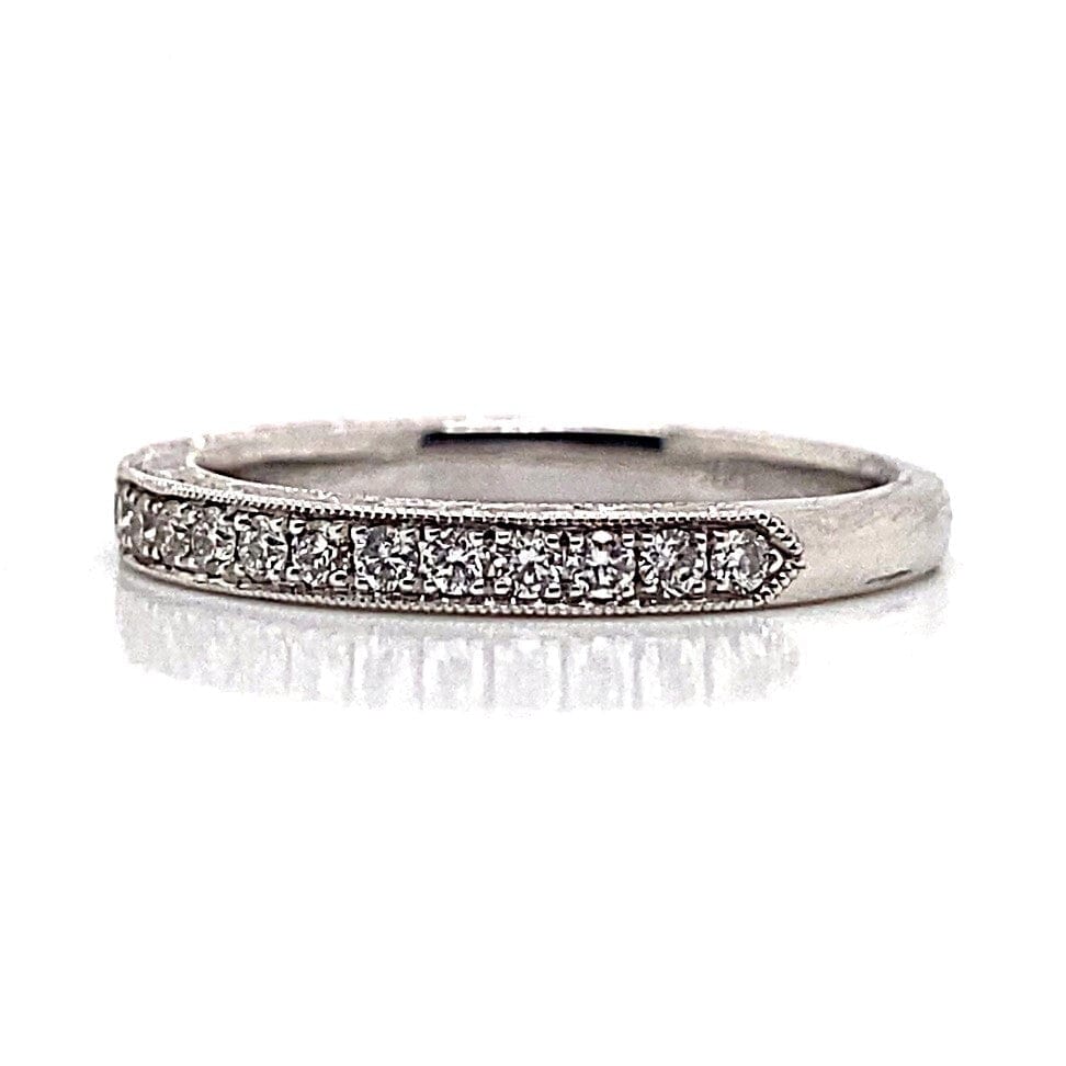 14K WHITE GOLD .55 CT TW DIAMOND BAND W/ ENGRAVED SIDE PROFILE
NEIL LANE