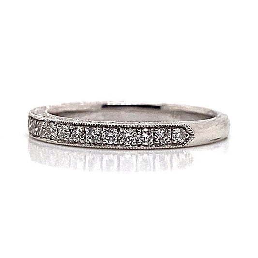 14K WHITE GOLD .55 CT TW DIAMOND BAND W/ ENGRAVED SIDE PROFILE
NEIL LANE