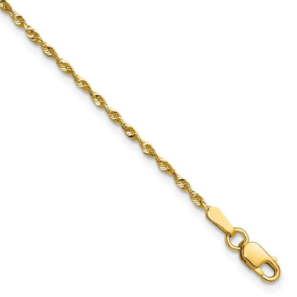 10k 1.5mm Extra-Light D/C Rope Chain