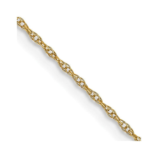 10k .6 mm Carded Cable Rope Chain