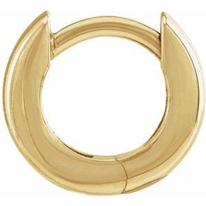 Earrings 14K Yellow 9.5 mm Hinged Hoop Earring