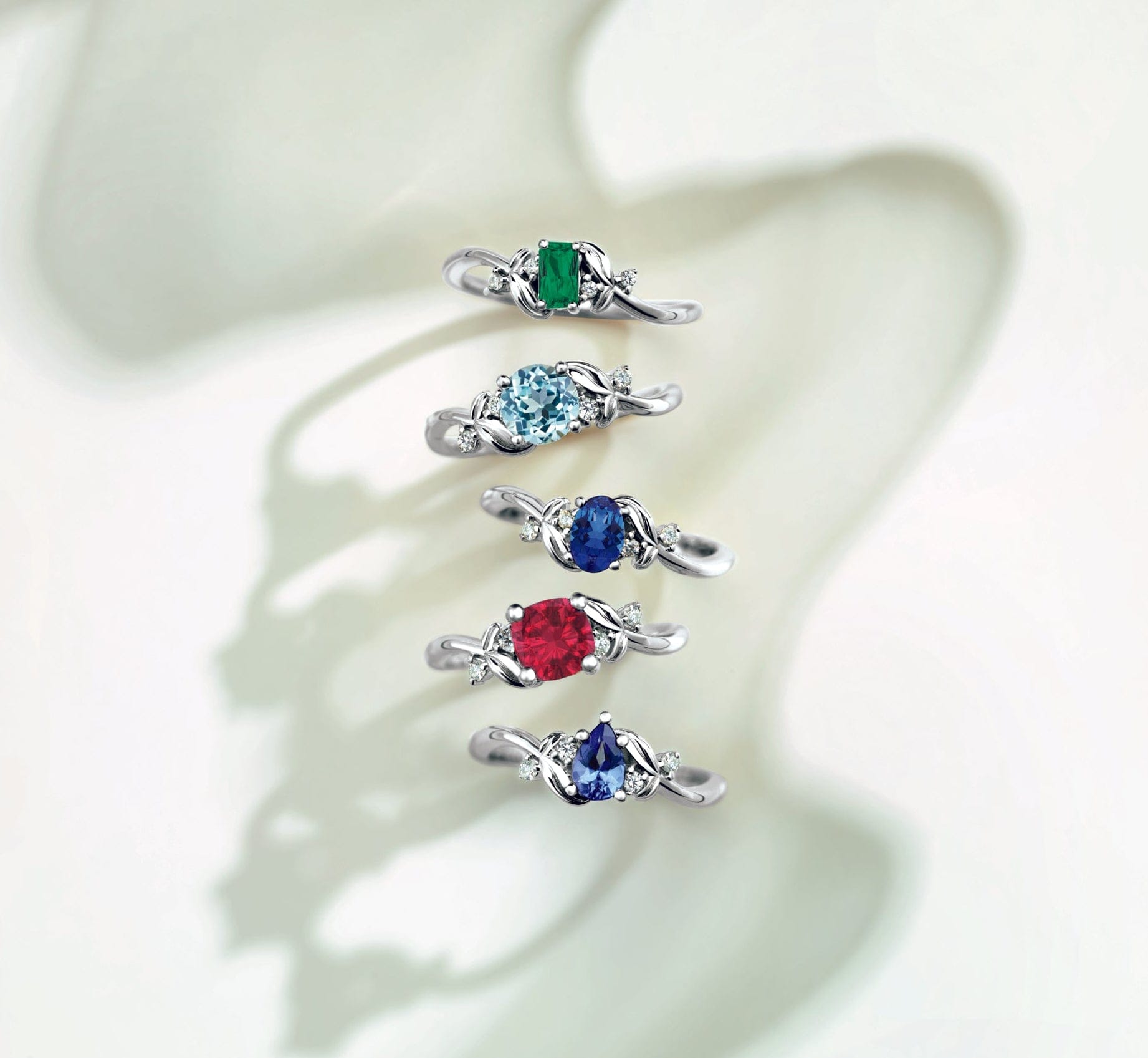 gemstone engagement rings
