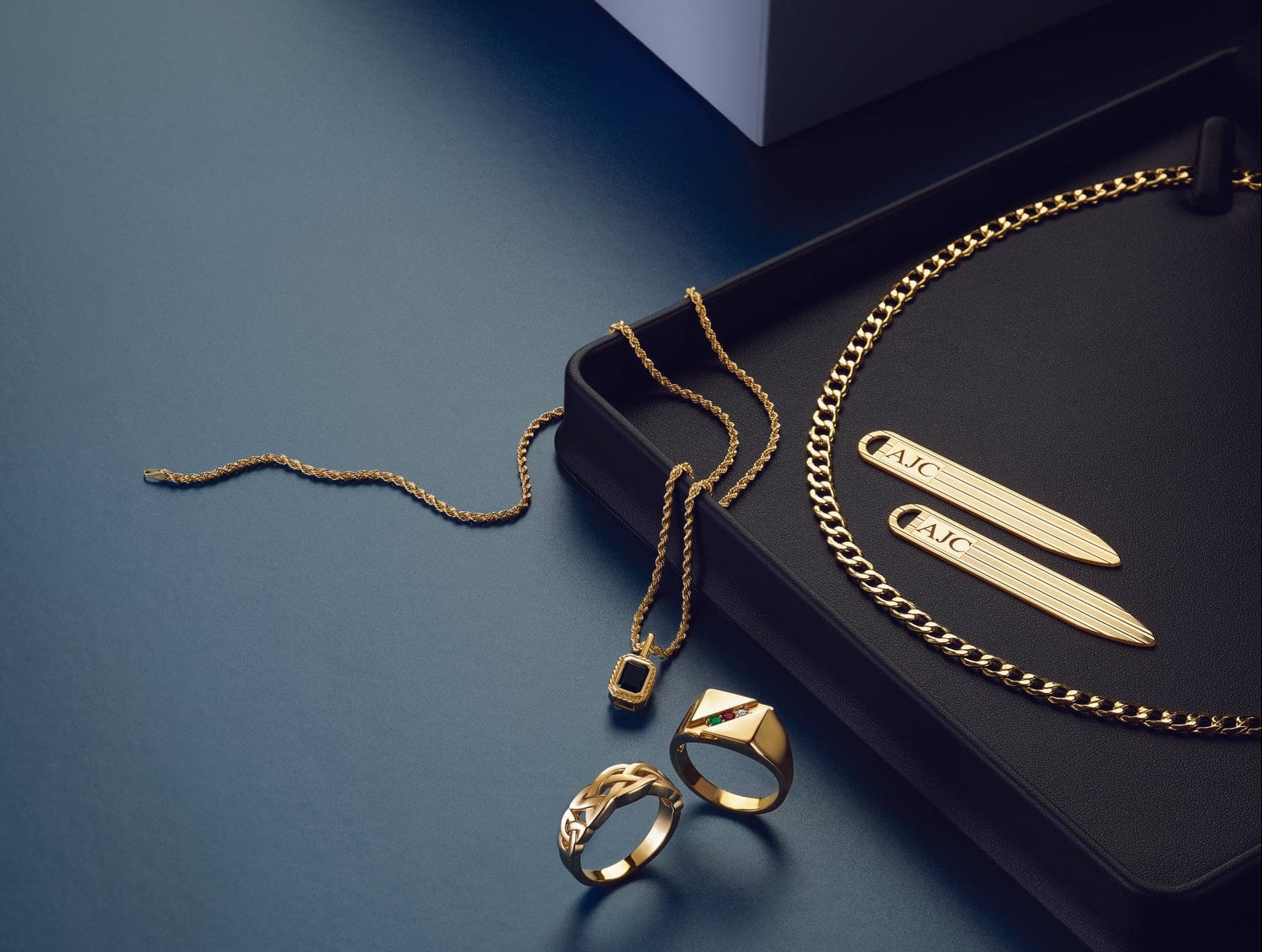 various mens jewelry items