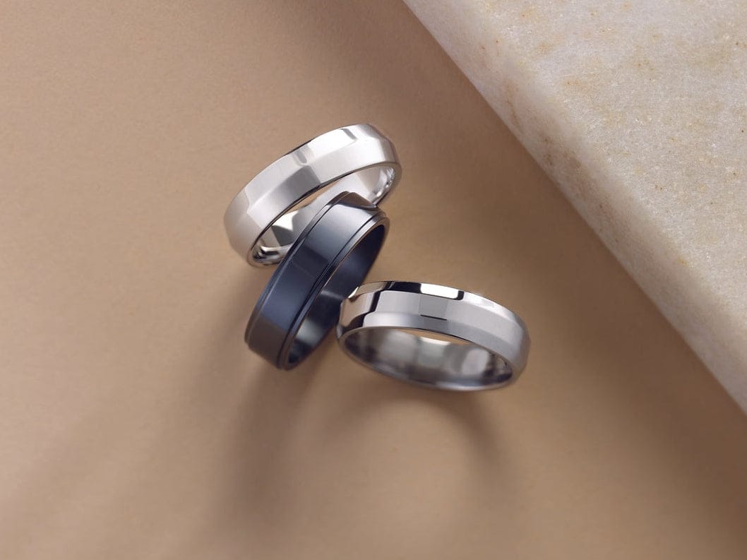 3 modern mens wedding bands 