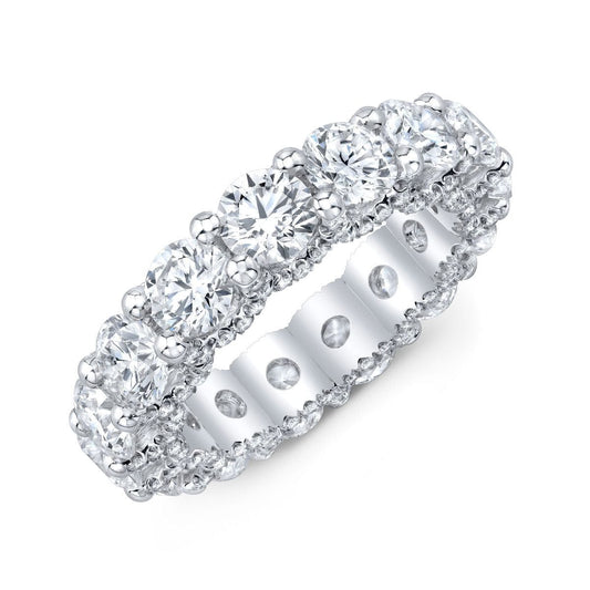 14K WHITE GOLD .45 CT TW PAVE ETERNITY