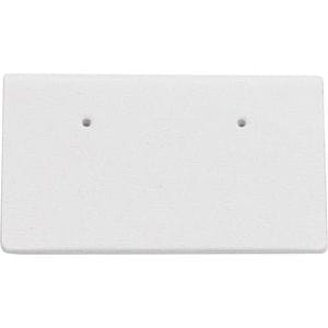 Displays Black & White Matte Leatherette 12-Pair Stackable Stud Earring Display Tray