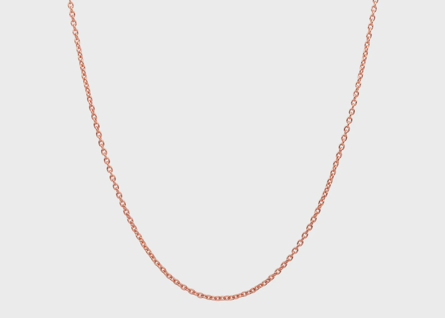 christopher fine diamonds 14k rose gold lt rolo chain 1.2gr