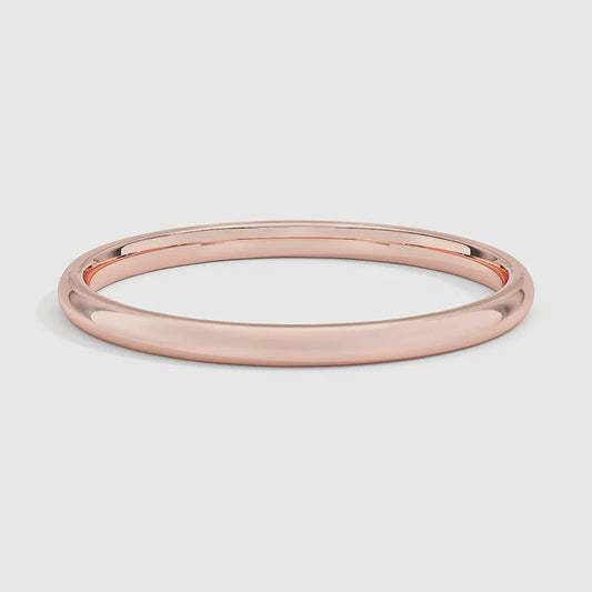 Christopher Fine Diamonds 14K ROSE GOLD 2 MM OVAL PLAIN BAND