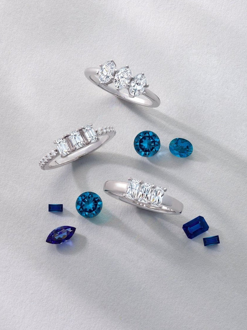 gemstone engagement rings