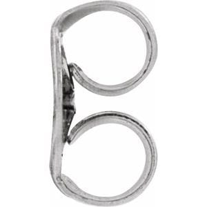 Earring Components Continuum Sterling Silver Push-On/Screw-Off Threaded Earring 
Back