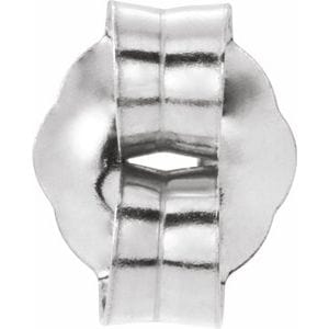 Earring Components Continuum Sterling Silver Push-On/Screw-Off Threaded Earring 
Back